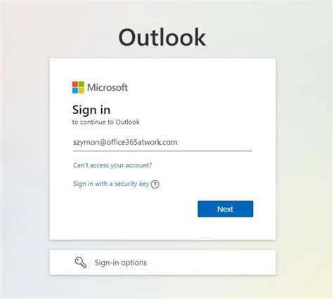 365 outlook login email